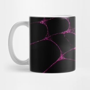 pink halloween glamour spiderweb gifts goth glam glitter Mug